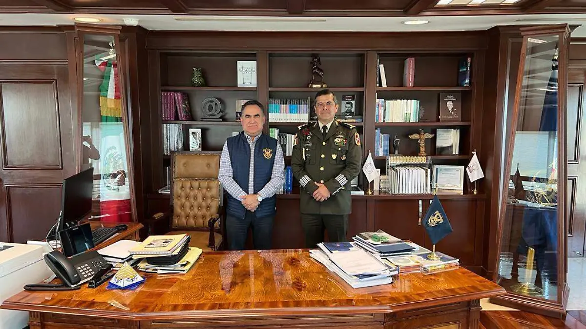 rector se reune con general de la novena zona militar